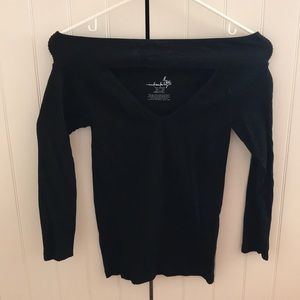 Free People Off the Shoulder Ribber Top